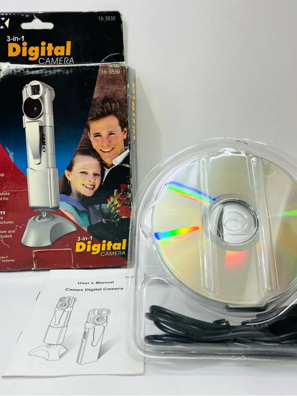 Silver Digital Camcorder with Accessories
